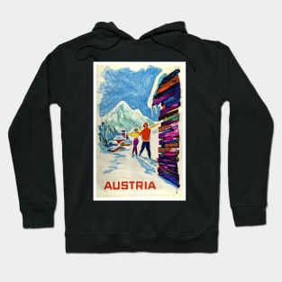 Austria, Ski Poster Hoodie